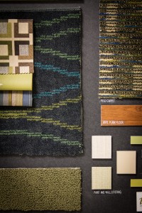 Color swatches, tile and carpet samples: a preview of renovations to be completed by Spring 2014