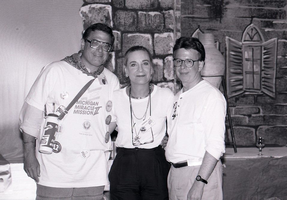 Larry Jackier, Co-Chair of Federation's Miracle Mission II with Jane Sheman and Michael Berke.  (1999) 